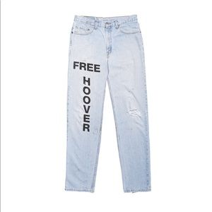 FREE HOOVER VINTAGE REPURPOSED LEVI’S JEANS